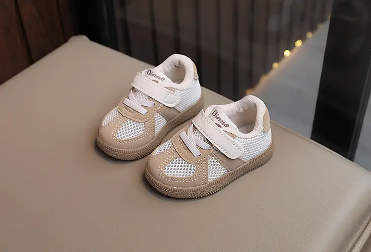 Baby's Spring and Summer Baby Toddler Shoes Soft Sole Breathable Single Mesh Shoes Women's Children's Board Shoes Men's Sports Shoes — feature 5