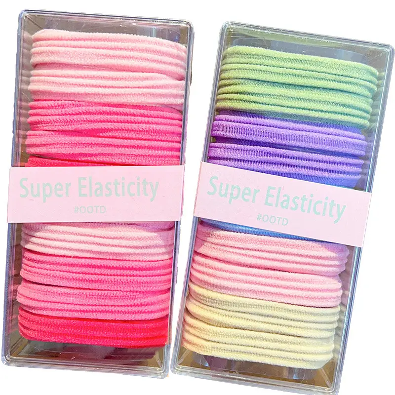 Super Elasticity Hair Rope Rubber Tendon Women's Tie 2024