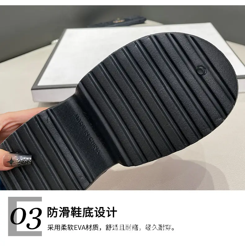 Wedge slippers women's thick-soled wedge slippers women's Korean version of flip-flops 2024 European and American manufacturers — feature 7