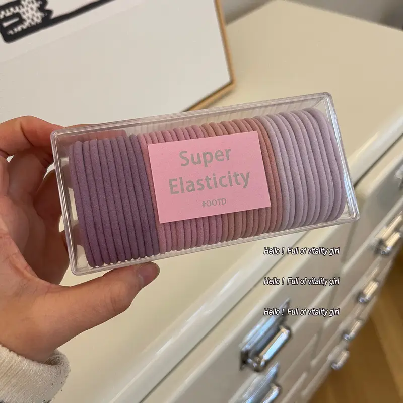 Super Elasticity Hair Bands Candy Colors Pack - Image 3