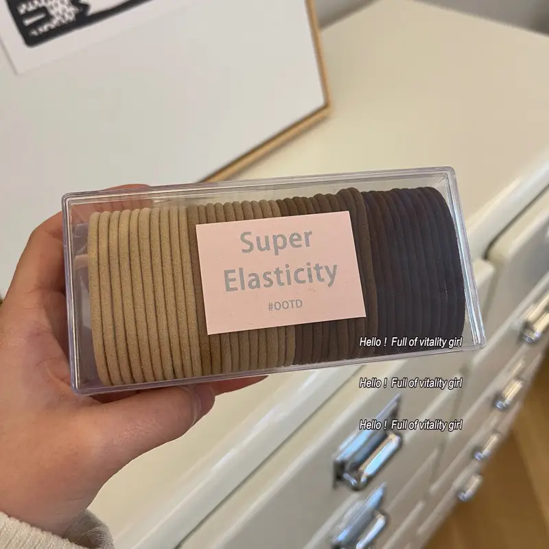 Super Elasticity Hair Bands Candy Colors Pack - Image 6