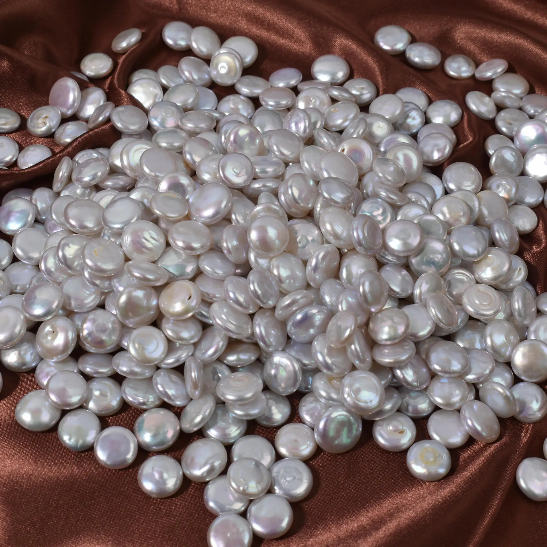 Natural Freshwater Button Particles Loose Beads Earrings Bracelet Pendant - Image 4