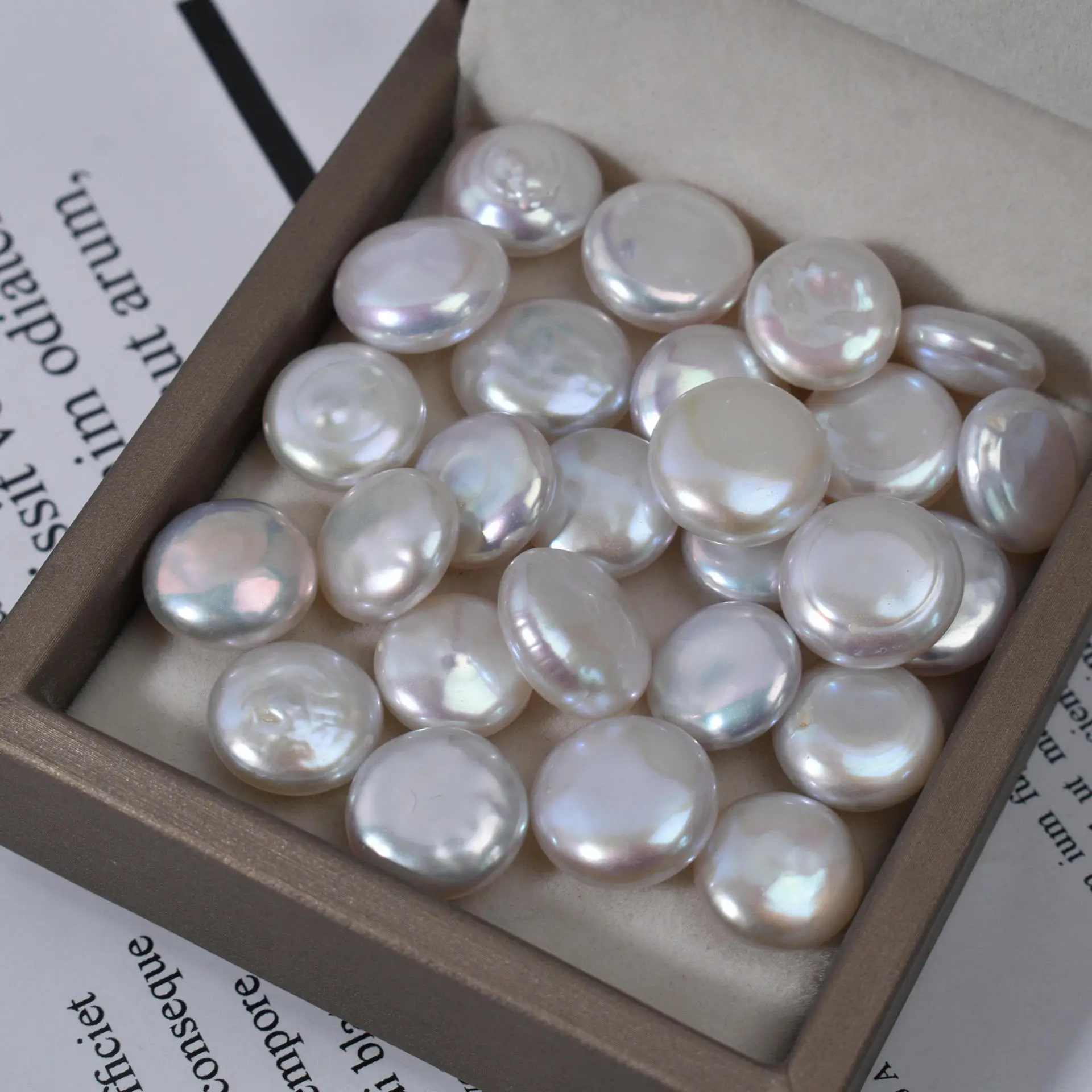 Natural Freshwater Button Particles Loose Beads Earrings Bracelet Pendant - Image 5
