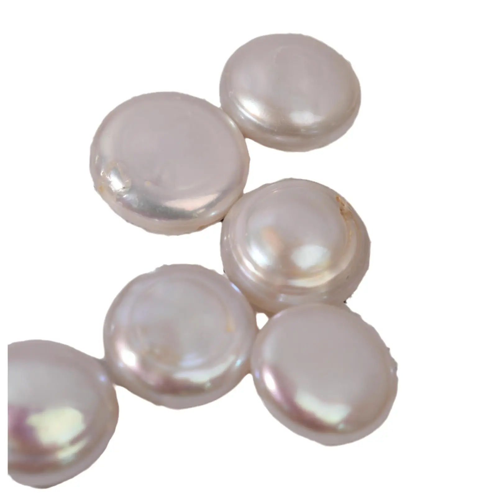 Natural Freshwater Button Particles Loose Beads Earrings Bracelet Pendant - Image 6