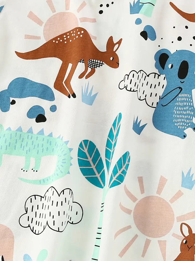 Malwee Boys Printed Dinosaur T-Shirt Summer Wear - Image 6