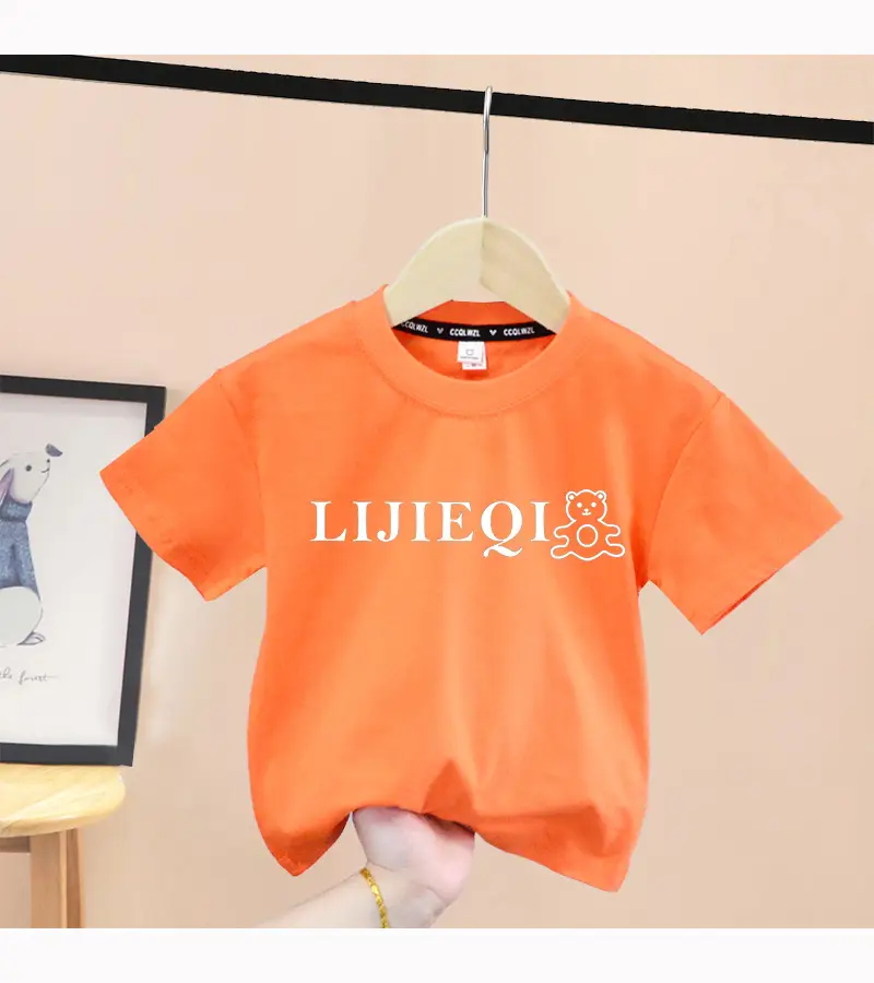 Lijeqi Printed Yellow Boys T-Shirt 2024 Summer — feature 11