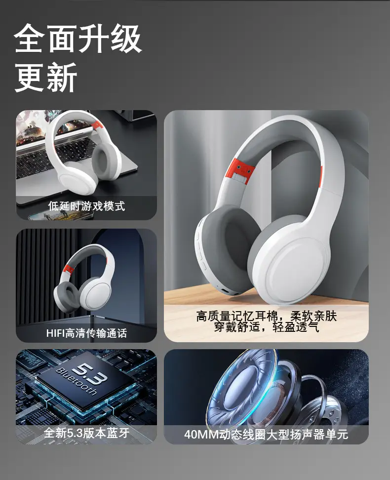 Wireless Bluetooth Headset with Heavy Bass & Long Battery β feature 8