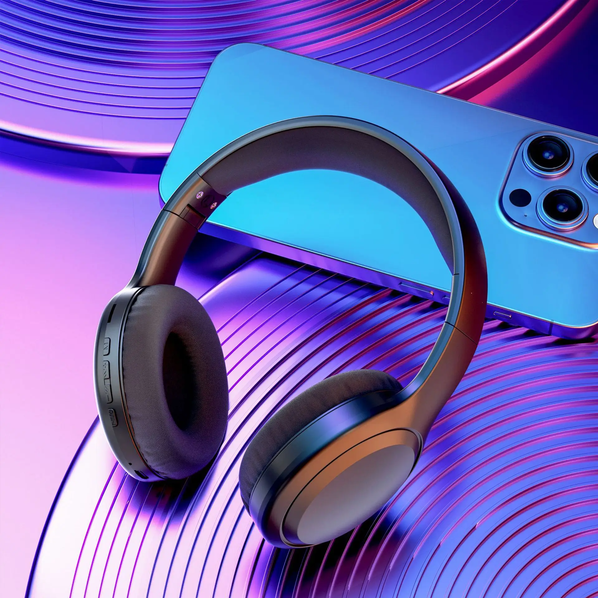 Wireless Bluetooth Headset with Heavy Bass & Long Battery