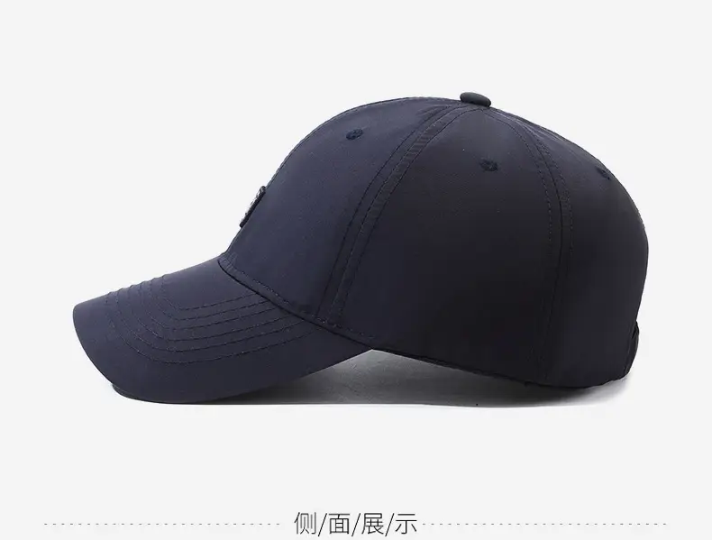 Men's Navy Blue Baseball Cap with Logo — feature 10