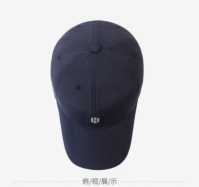 Men's Navy Blue Baseball Cap with Logo — feature 12