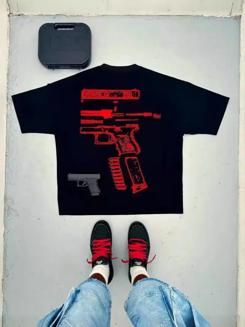 Men's Harajuku Hip Hop Graphic T-Shirt 1871 Brand