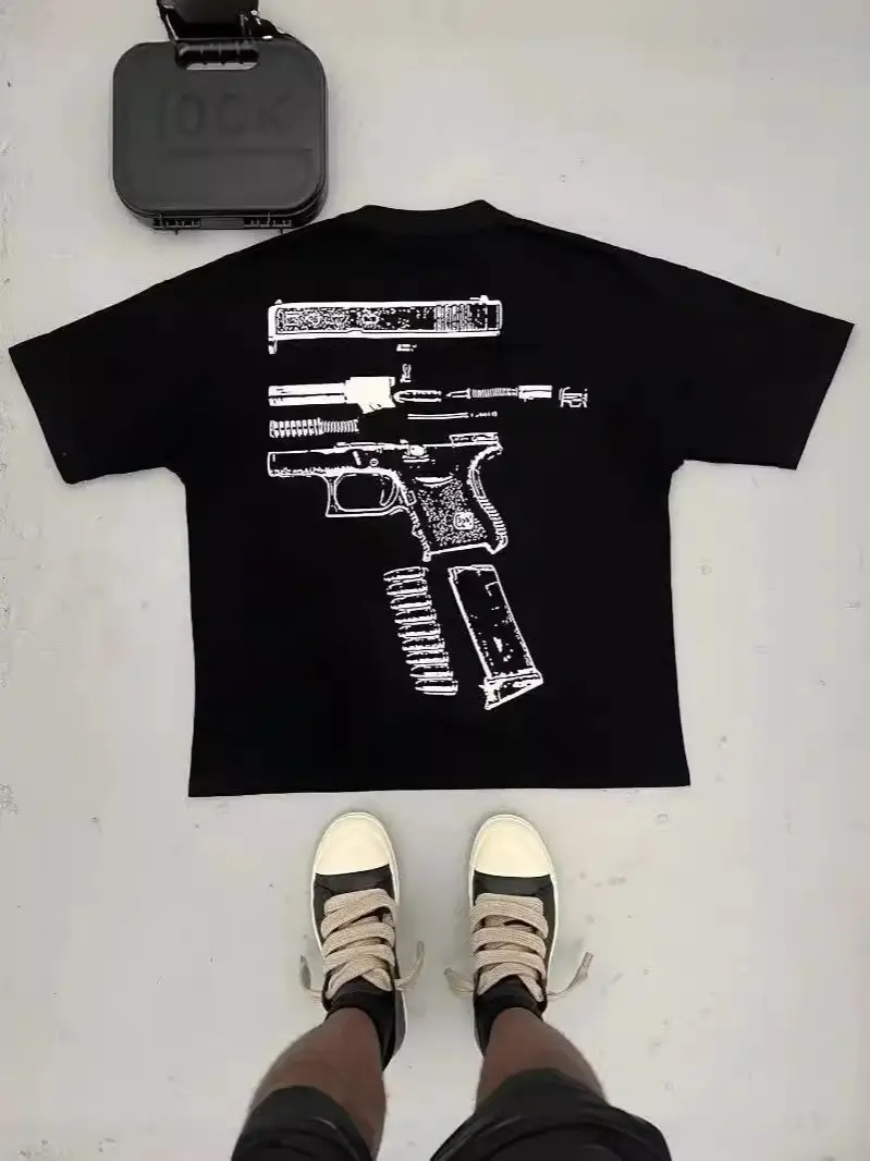Men's Harajuku Hip Hop Graphic T-Shirt 1871 Brand