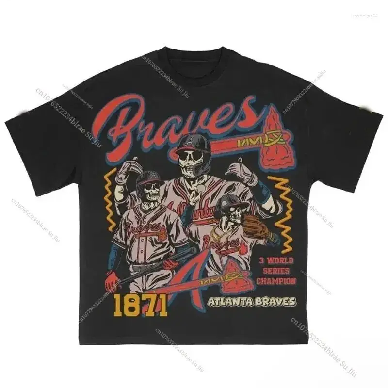 Men's Harajuku Hip Hop Graphic T-Shirt 1871 Brand