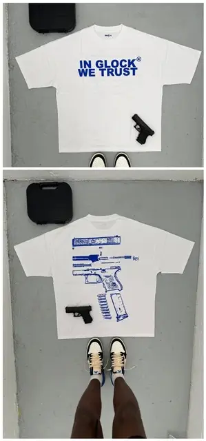 Men's Harajuku Hip Hop Graphic T-Shirt 1871 Brand