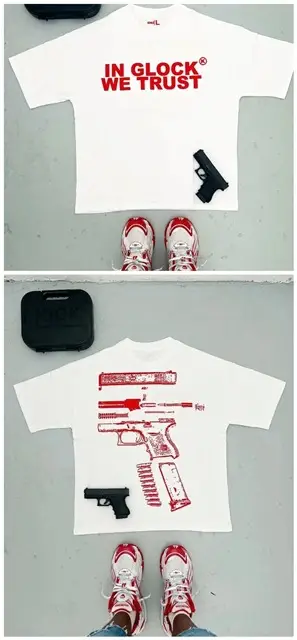 Men's Harajuku Hip Hop Graphic T-Shirt 1871 Brand