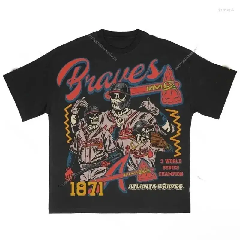 Men's Harajuku Hip Hop Graphic T-Shirt 1871 Brand