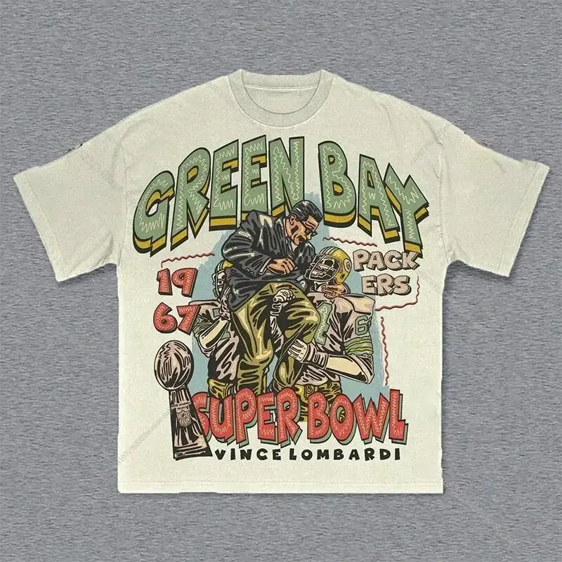 Men's Harajuku Hip Hop Graphic T-Shirt 1871 Brand