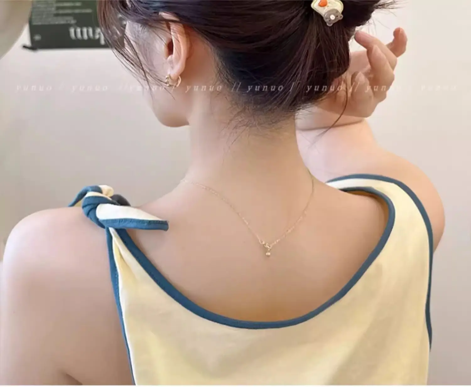 Cute Back-of-Head Hair Clip Women Purple Flower 8cm — feature 11