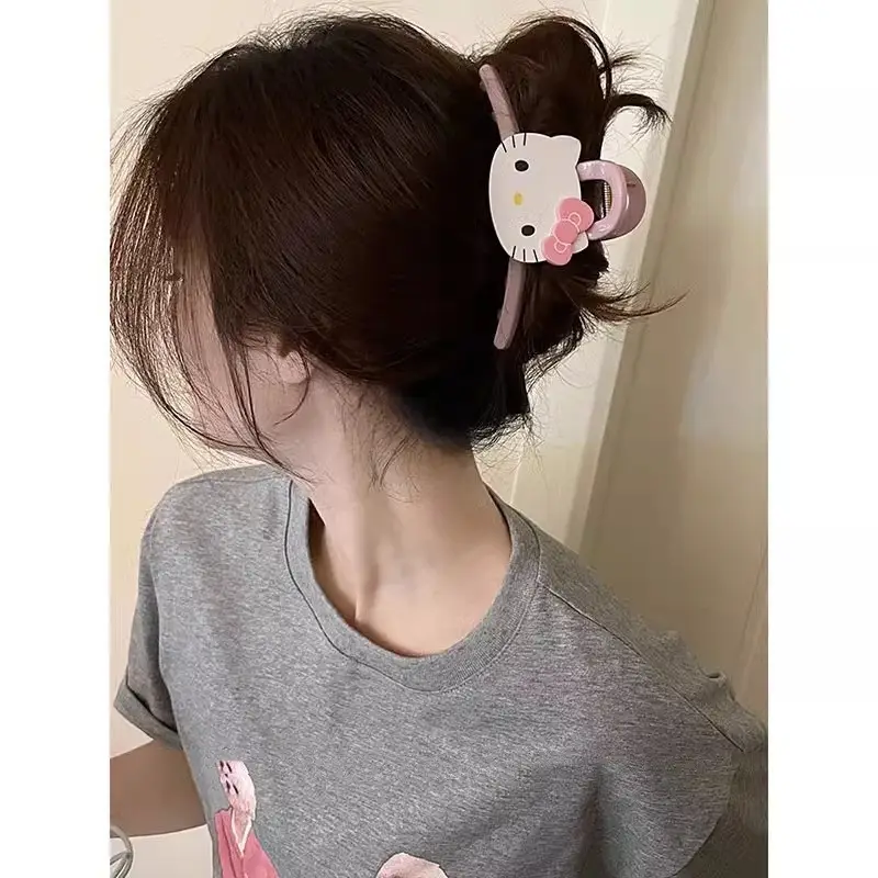 Cute Back-of-Head Hair Clip Women Purple Flower 8cm - Image 15