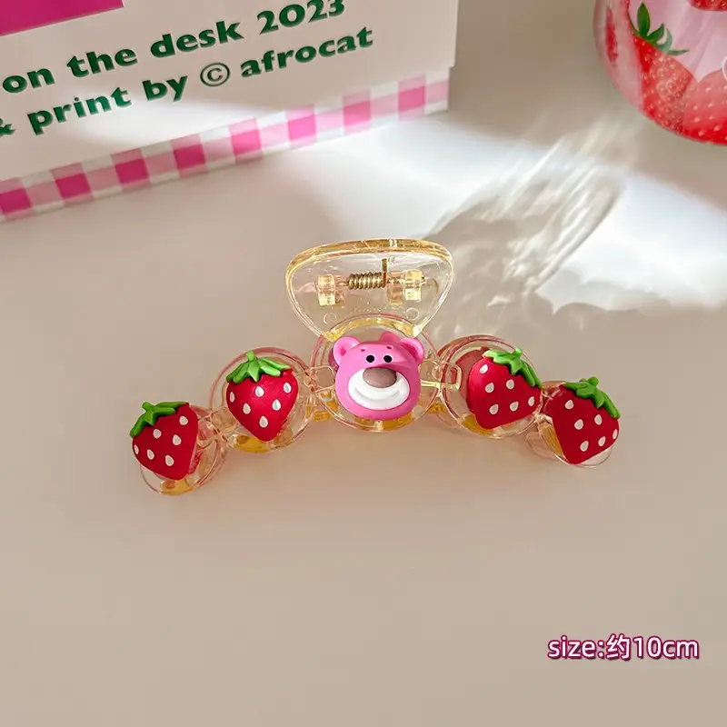 Cute Back-of-Head Hair Clip Women Purple Flower 8cm - Image 28