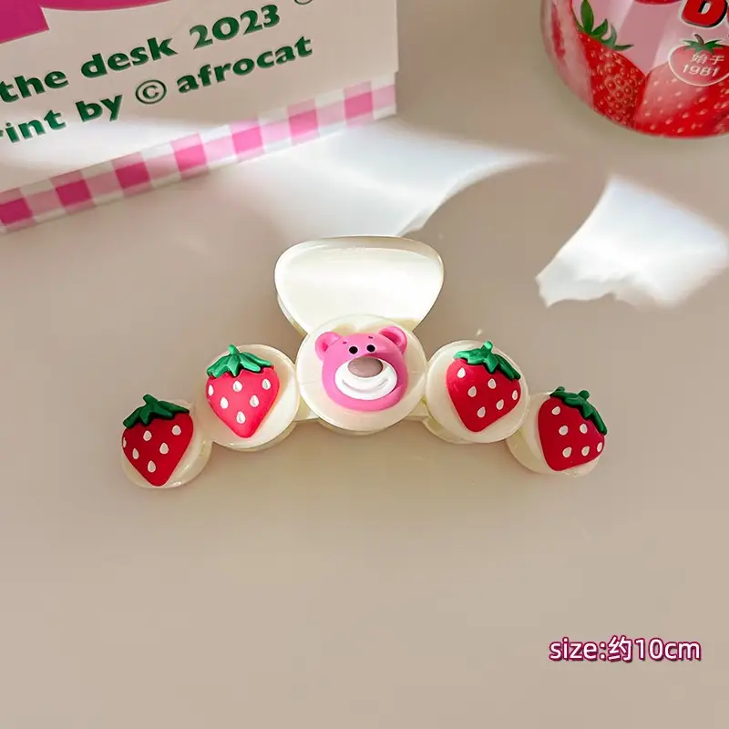 Cute Back-of-Head Hair Clip Women Purple Flower 8cm - Image 29