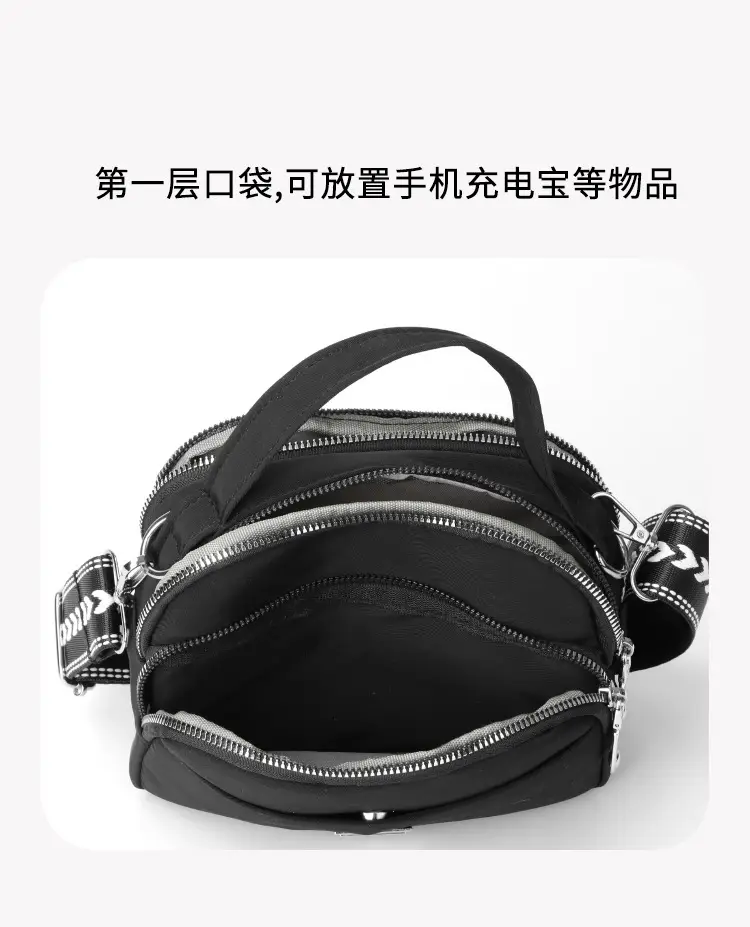 Blue Nylon Shoulder Crossbody Bag for Women — feature 16