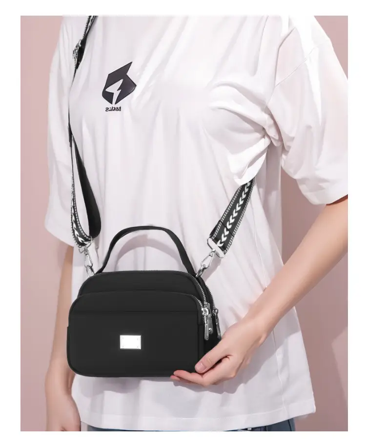 Blue Nylon Shoulder Crossbody Bag for Women — feature 25