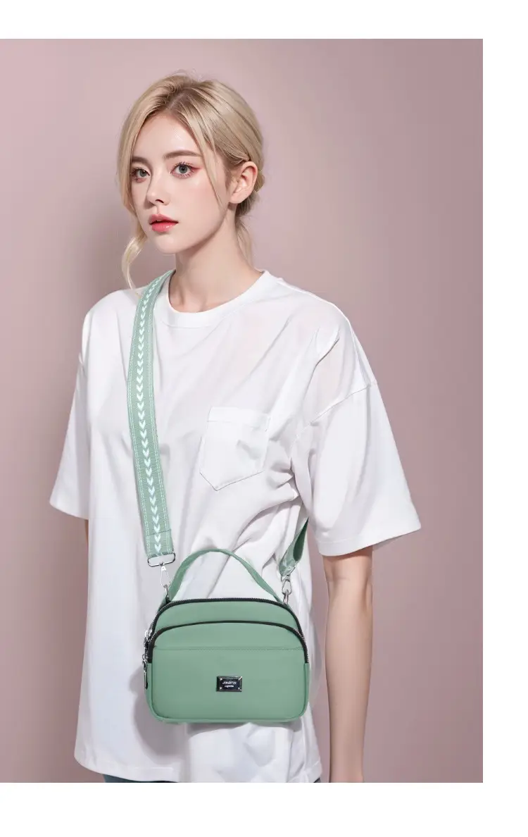 Blue Nylon Shoulder Crossbody Bag for Women — feature 26