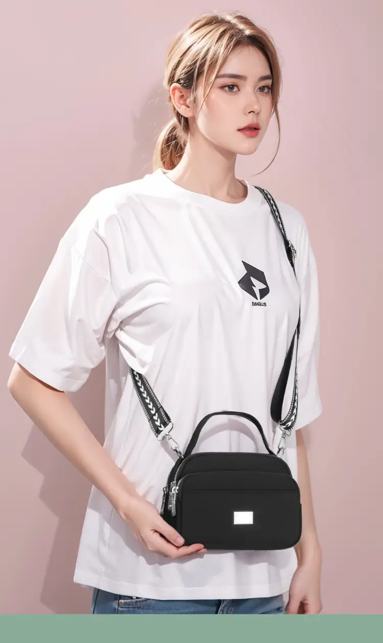 Blue Nylon Shoulder Crossbody Bag for Women — feature 27