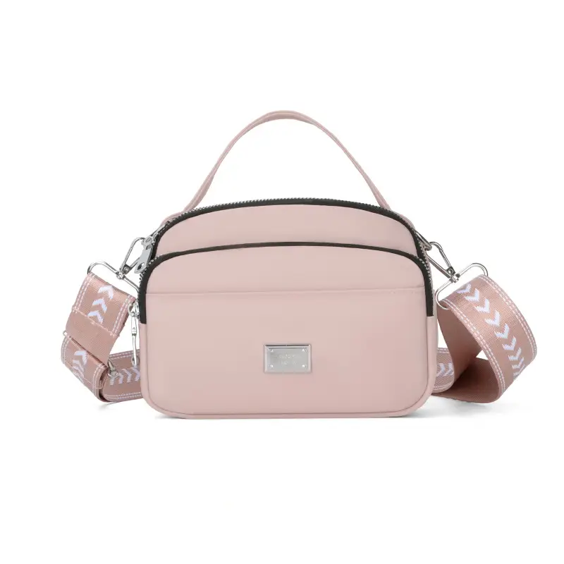 Blue Nylon Shoulder Crossbody Bag for Women - Image 3