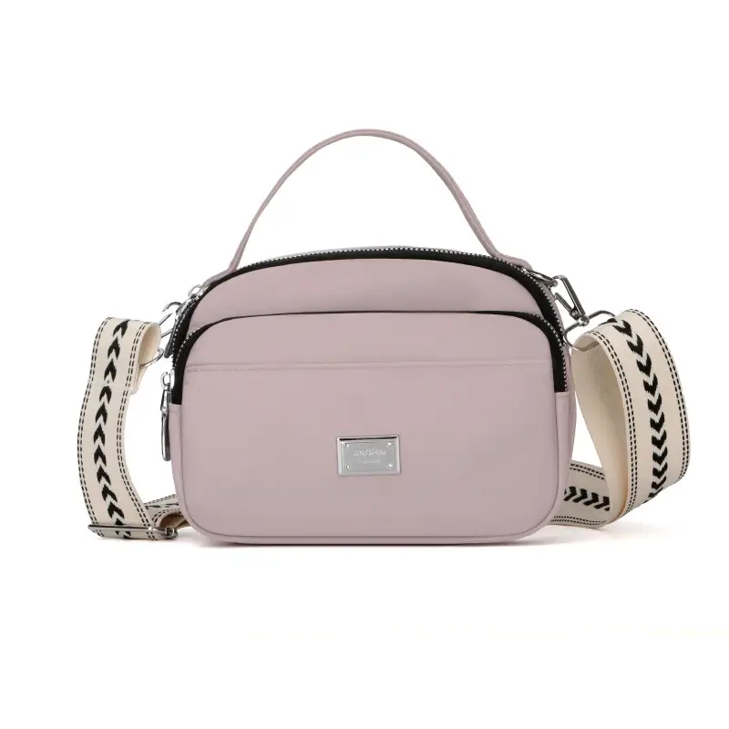 Blue Nylon Shoulder Crossbody Bag for Women - Image 5