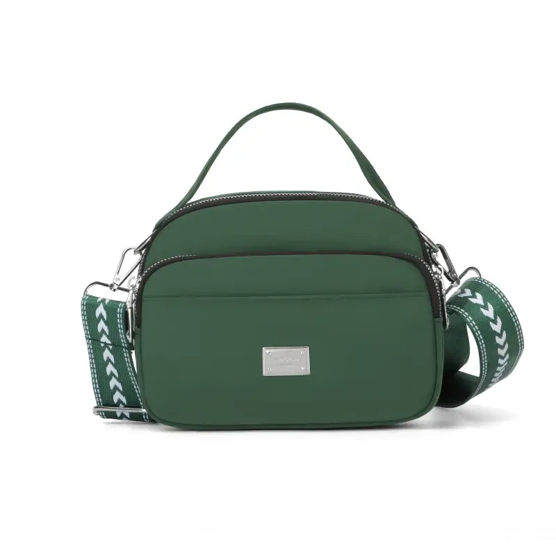 Blue Nylon Shoulder Crossbody Bag for Women - Image 6