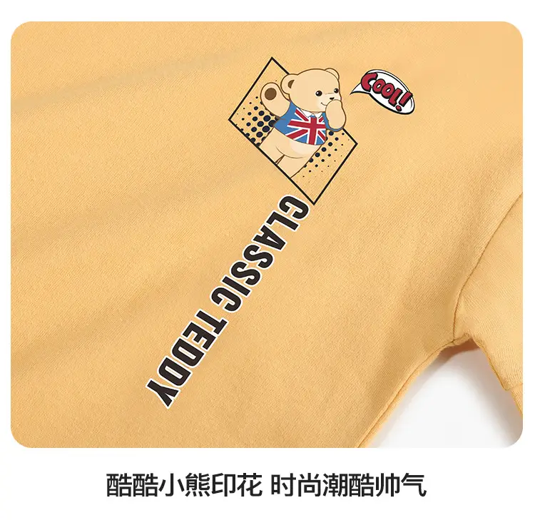 Pink Printed Teddy T-Shirt for Boys Summer Wear — feature 18