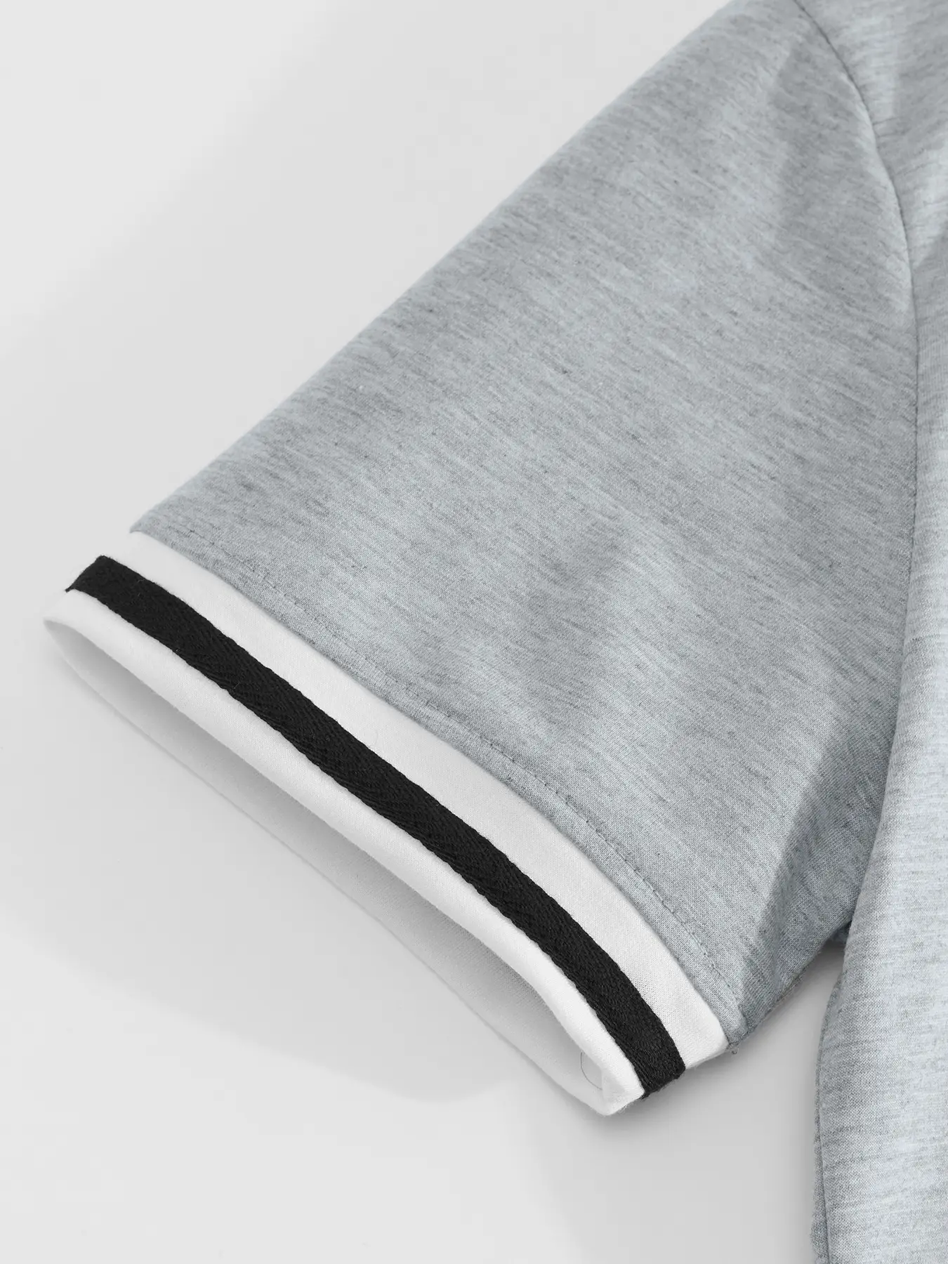Men Grey Crossbody Shorts Set Summer Loose Sports Casual Round Neck — feature 28