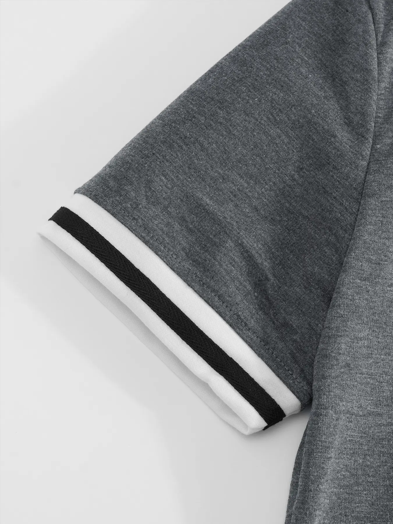 Men Grey Crossbody Shorts Set Summer Loose Sports Casual Round Neck — feature 33
