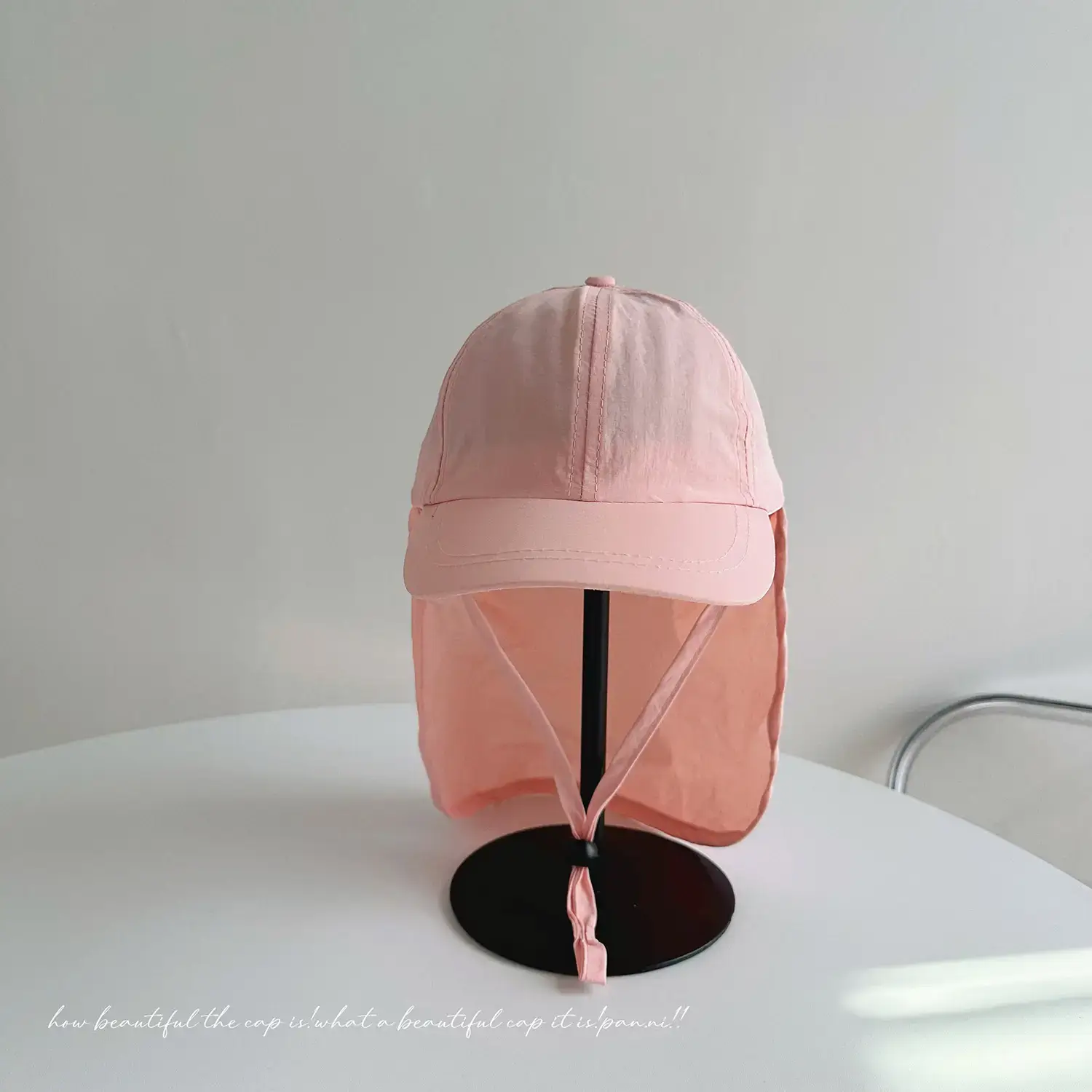 Women's Cream Neck Protection Cap with Duck Tissue — feature 30