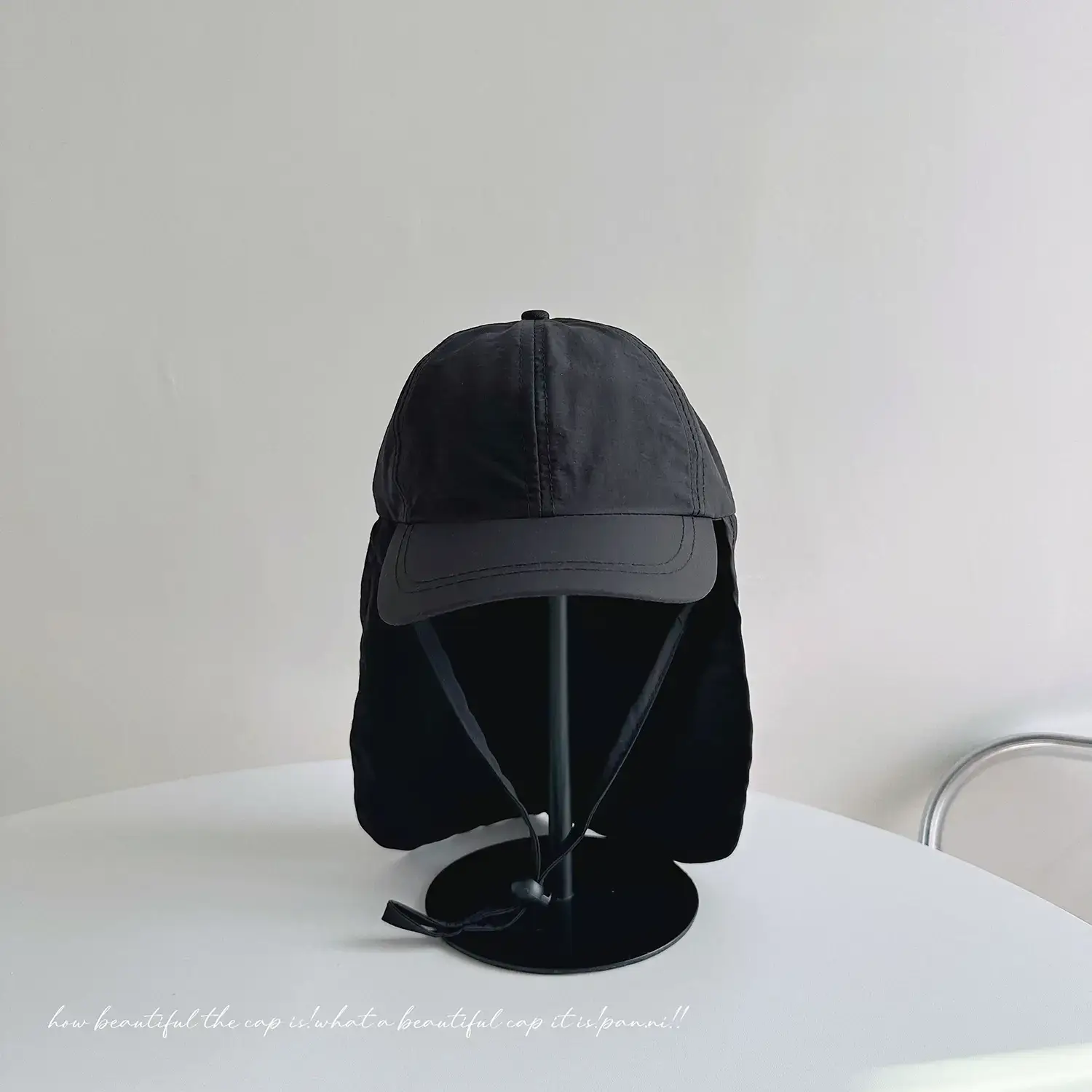 Women's Cream Neck Protection Cap with Duck Tissue — feature 31
