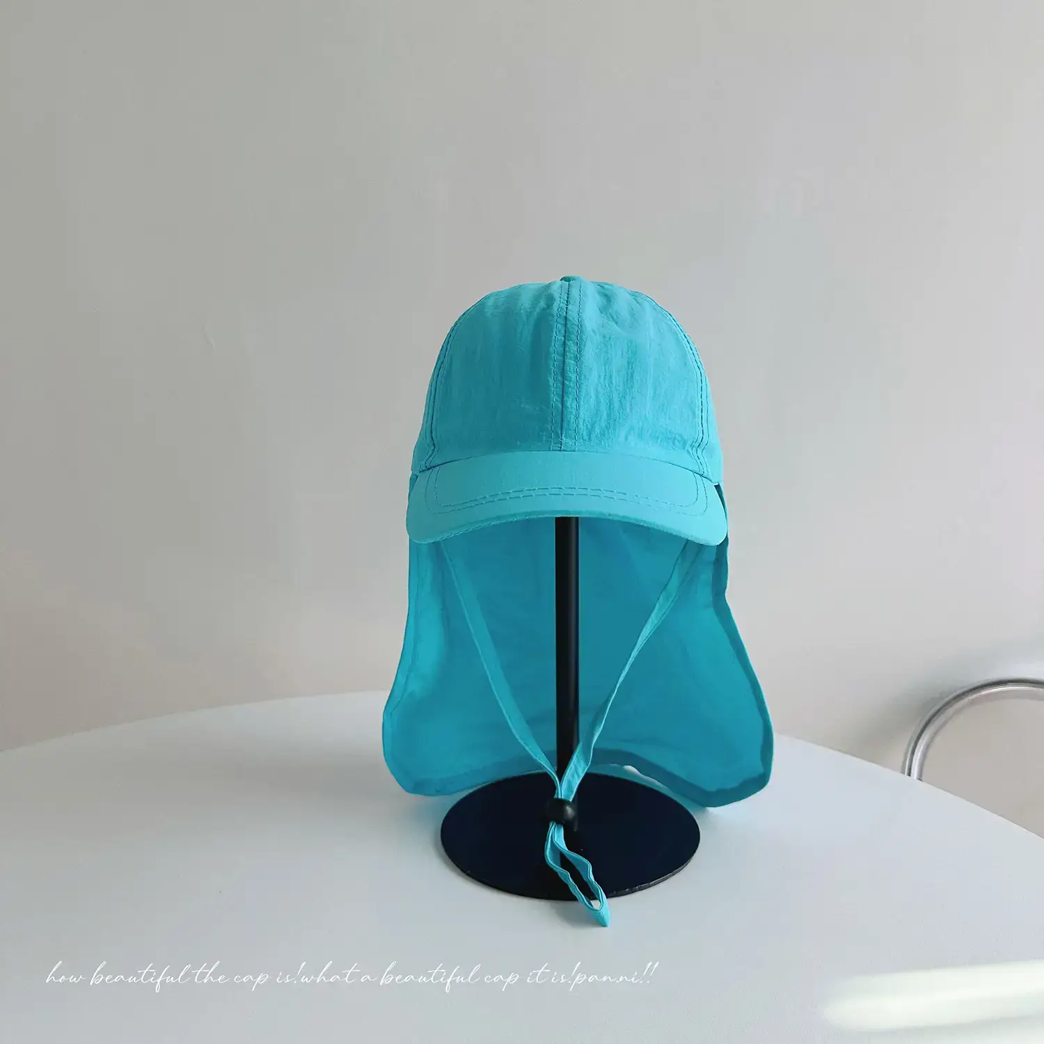 Women's Cream Neck Protection Cap with Duck Tissue — feature 32