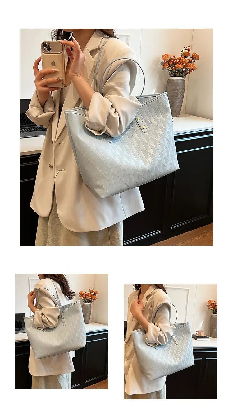 White Underarm Bag 2024 Daily Commute Shoulder Tote — feature 12