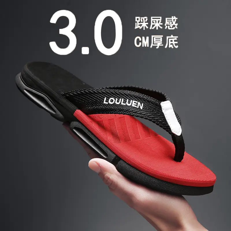Flip-flops men's summer outer wear soft bottom shit feeling Vietnamese sandals and slippers men's beach sandals
