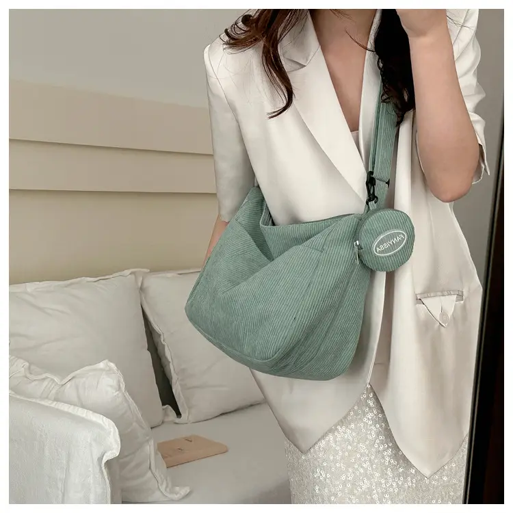 Korean Style Shoulder Bag Women Green 2024 Spring — feature 14