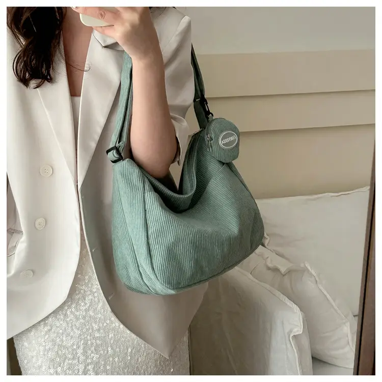 Korean Style Shoulder Bag Women Green 2024 Spring — feature 15