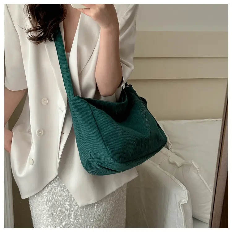 Korean Style Shoulder Bag Women Green 2024 Spring — feature 17