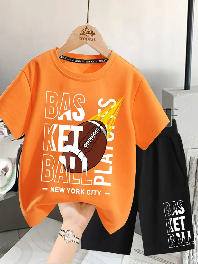 Boys T-Shirt Yellow Football Print Cotton Summer Wear - Image 11