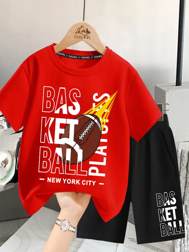 Boys T-Shirt Yellow Football Print Cotton Summer Wear - Image 13