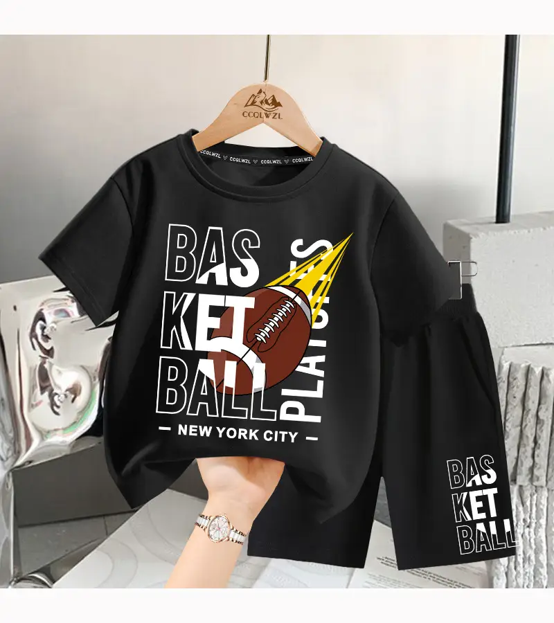 Boys T-Shirt Yellow Football Print Cotton Summer Wear — feature 11