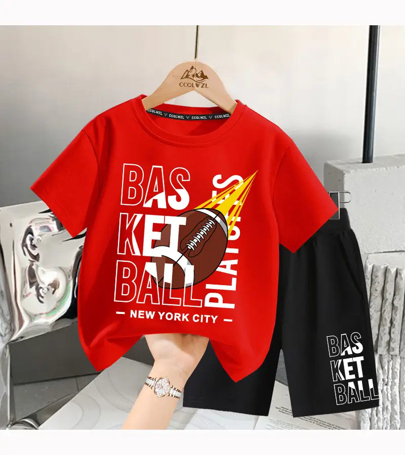 Boys T-Shirt Yellow Football Print Cotton Summer Wear — feature 15