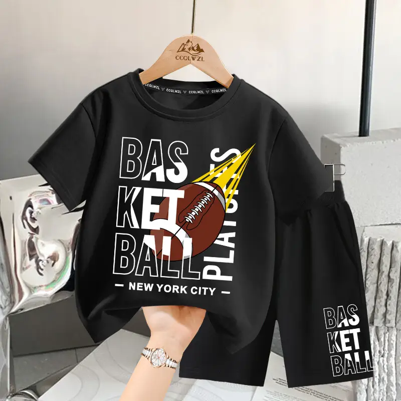 Boys T-Shirt Yellow Football Print Cotton Summer Wear - Image 3