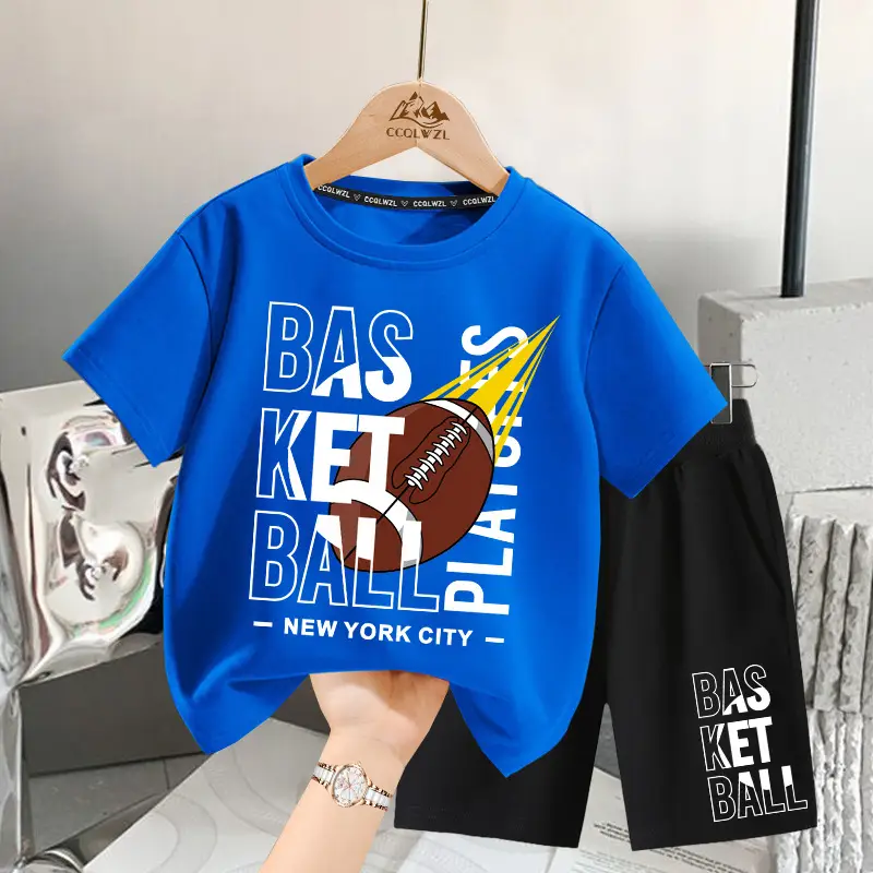 Boys T-Shirt Yellow Football Print Cotton Summer Wear - Image 5