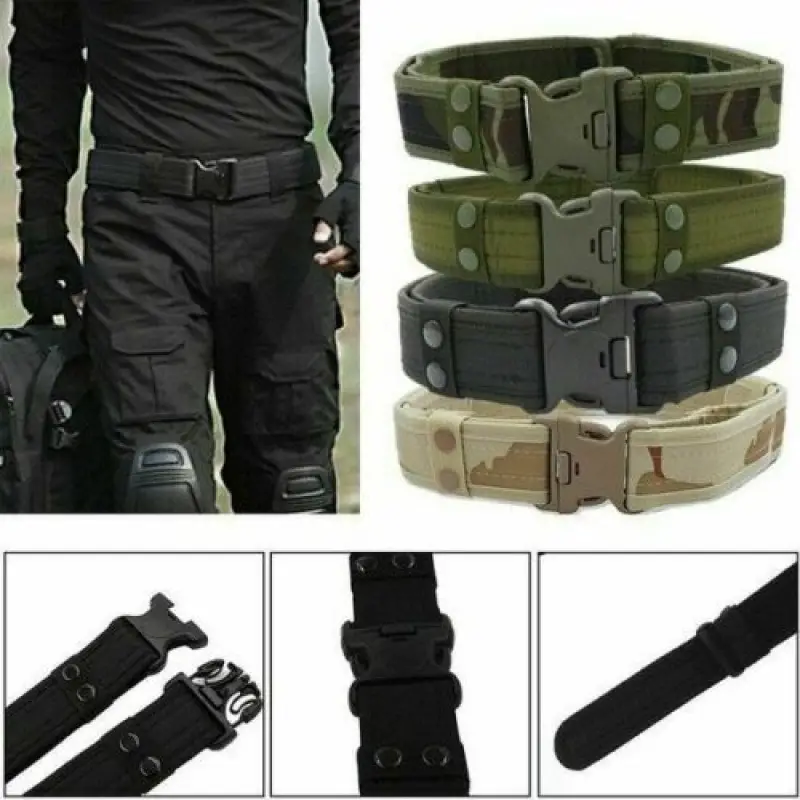 Camouflage Tactical Belt for Men with Quick Release — feature 9